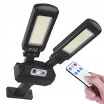 SOLARNA LAMPA ULICZNA LED Z CZUJNIKIEM RUCHU I PILOTEM MACLEAN IP54, 5W, 2X