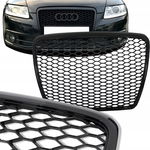 GRILL ATRAPA Do AUDI A6 C6 do 2009 do 2011 RS BLACK POŁYSK PLASTER MIODU