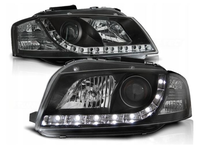 NOWE Lampy Reflektory Do AUDI A3 8P Od 2003 Do 2008 Roku + ŻARÓWKI LED