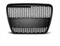 GRILL ATRAPA DO AUDI A6 C6 RS-TYPE Od 2004 Do 2008 Roku CZARNY MATT