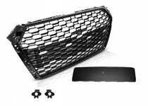 GRILL AUDI A4 B9 15-19R RS4 STYLE BLACK POŁYSK PDC