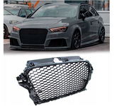 GRILL DO AUDI A3 OD 2012 DO 2016 RS3- OPTIK CZARNY POŁYSK PDC