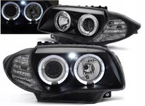 Lampy REFLEKTORY BMW 1 E87 E81 OD 2004 DO 2011 Roku Ringi LED Soczewki