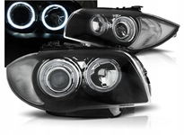 LAMPY Reflektory DEPO DO BMW E87 E81 2004-2011 BIAŁE RINGII LE