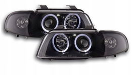 LAMPY REFLEKTORY DO AUDI A4 OD 1994 DO 1998. Roku SOCZEWKI RINGI LED