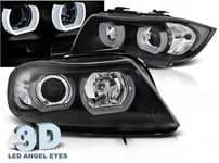 LAMPY REFLEKTORY DO BMW E90/E91 OD 2005 DO 2008 Roku LED 3D GRATIS H1, H7