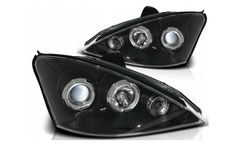 LAMPY REFLEKTORY DO FORD FOCUS MK1 OD 2001 DO 2004 Roku RINGI BLACK