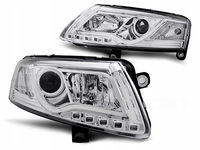 LAMPY REFLEKTORY AUDI A6 C6 04-08 LED TUBE CHROME