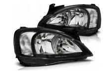 LAMPY Reflektory Black DEPO OPEL CORSA C Od 2000Do 2006 Widoczność i Styl