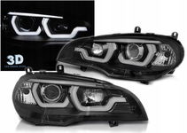 Lampy Reflektory BMW X5 E70 07-13 DRL 3D Black