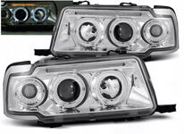 LAMPY REFLEKTORY Do AUDI 80 B4 OD 1991 DO 1996 Roku RINGI LED CHROM