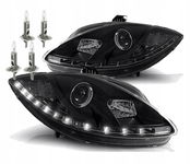 LAMPY Reflektory SEAT LEON II 1P TOLEDO 2005 - 2009 DAYLIGHT LED GRATIS H1