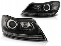 LAMPY REFLEKTORY SKODA OCTAVIA II 09-12 DAYLIGHT BLACK LED