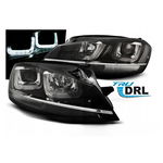 LAMPY REFLEKTORY VW GOLF VII 7 12-17 BLACK LED DRL