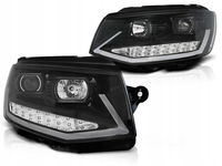 Nowe LAMPY PRZEDNIE Do VW T6 Od 2015- BLACK LED DRL DIODOWE KIERUNKOWSKAZY