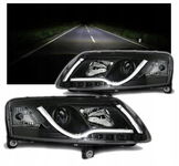 NOWE Lampy Reflektory Do AUDI A6 C6 4F Od 2004 Do 2008 Roku LED TUBE + H1