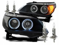 NOWE Lampy Reflektory Do BMW E60/E61 Od 2003 Do 2007 LED KIERUNKOWSKAZ +H1