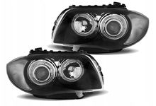 NOWE Lampy Reflektory Do BMW E87 E81 Od 2004 Do 2011 RINGI DEPO H7 BLACK