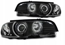 Nowe LAMPY Reflektory LED BMW E46 COUPE CABRIO 1999-2003 BIAŁE RINGI