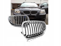 Nowoczesny GRILL NERKI Do BMW E60/E61 Od 2003 Do 2010 CHROME Nowy