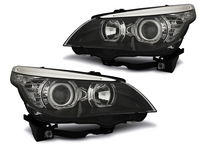 Reflektory Lampy BMW E60 E61 04-07 BIAŁE RINGI LED