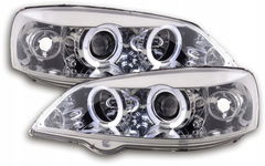 Reflektory Lampy OPEL ASTRA G II 2 SOCZEWKA CHROM