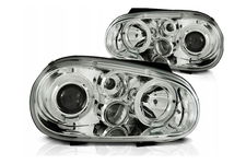 VW GOLF 4 IV LAMPY SOCZEWKOWE ANGEL EYES CHROM