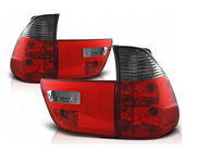 LAMPY TYLNE BMW X5 E53 99-06 CLEAR RED SMOKE