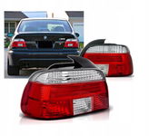 Lampy Tylne KOMPLET BMW E39 SEDAN Od 1995 Do 2000 roku CLEAR RED DEPO