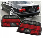 Nowe Lampy Tylne BMW 5 E39 1995-2000 Rok SEDAN RED Smoke DEPO Tył KOMPLET