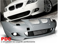 ZDERZAK PRZEDNI DO BMW E60, E61 OD 2007 DO 2010 NA CZUJNIKI SPRYSKIWACZE