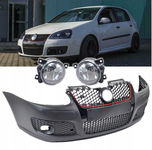 ZDERZAK PRZEDNI Do VW GOLF 5 2003-2009 Rok LOOK GTI + HALOGENY NOWY