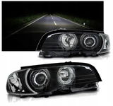 LAMPY Reflektory Do BMW E46 COUPE CABRIO Od 1999 Do 2003 BIAŁE RINGI CCF