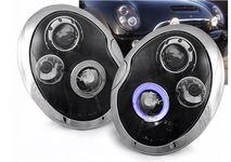 Lampy MINI COOPER 01-06 R R50 R53 Ringi LED BLACK