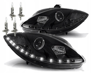 REFLEKTORY Lampy  SEAT LEON  TOLEDO 2005 - 2009 LED Żarówki H1 GRATIS BLACK