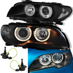 Lampy Reflektory BMW E46 Od 2003 Do 2006 COUPE CABRIO DEPO Nowoczesne RINGI