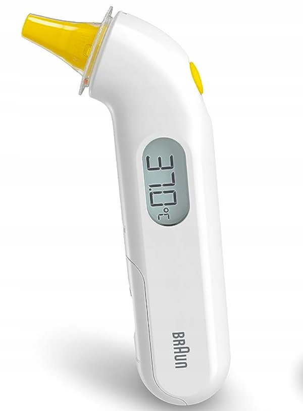 Termometr elektroniczny Braun do ucha ThermoScan3 IRT3030 biały/zółty