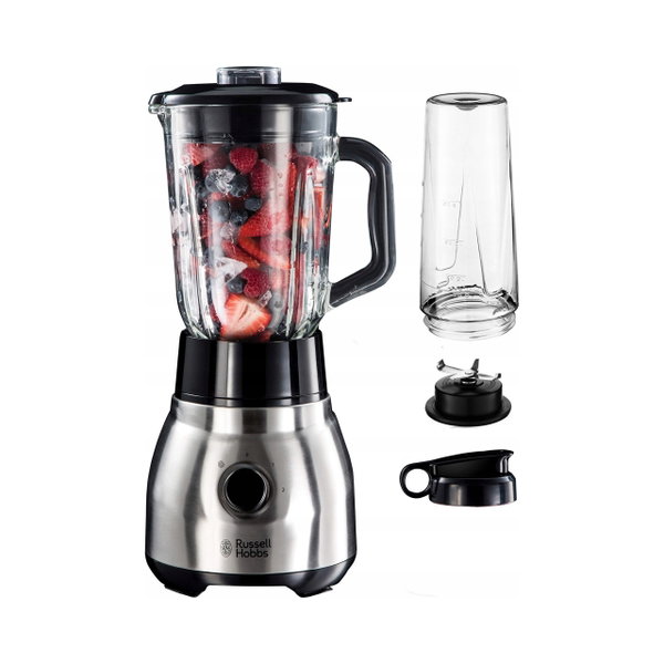 Blender Kielichowy Russell Hobbs 23821-56 2w1 Szklany Bidon Smoothie 600W