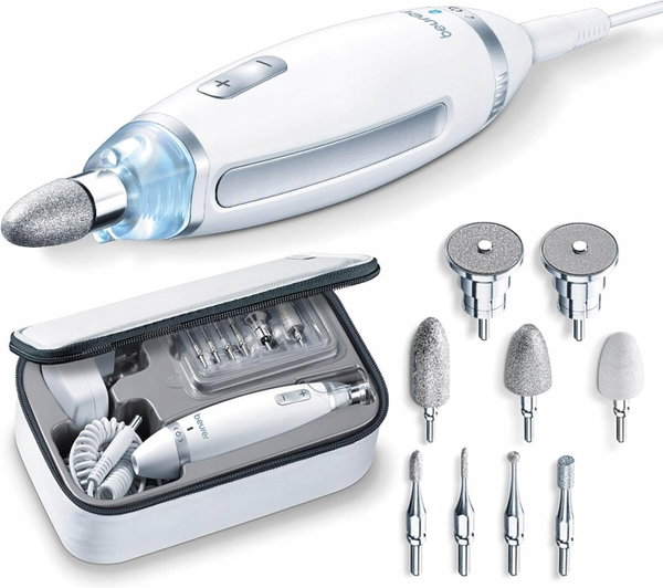 Frezarka do paznokci Beurer MP 62 z 9 końcówkami LED do manicure i pedicure