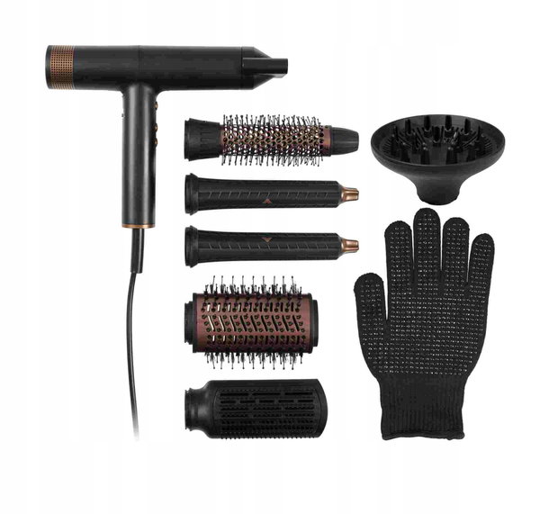Lokówko-suszarka Princess Airstyler Pro 5w1 Jonizacja Objętość Zestaw Styl