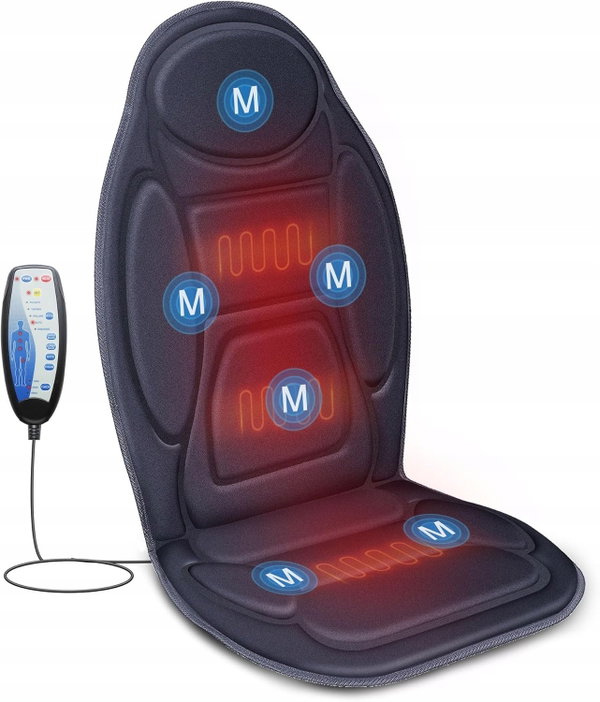 Mata Masująca Snailax SL-262P Pianka Memory, Wibracje, Podgrzewanie