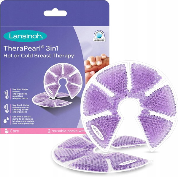 Lansinoh Therapearl 3 w 1 - Terapia Ciepłem i Zimnem dla Karmiących Mam