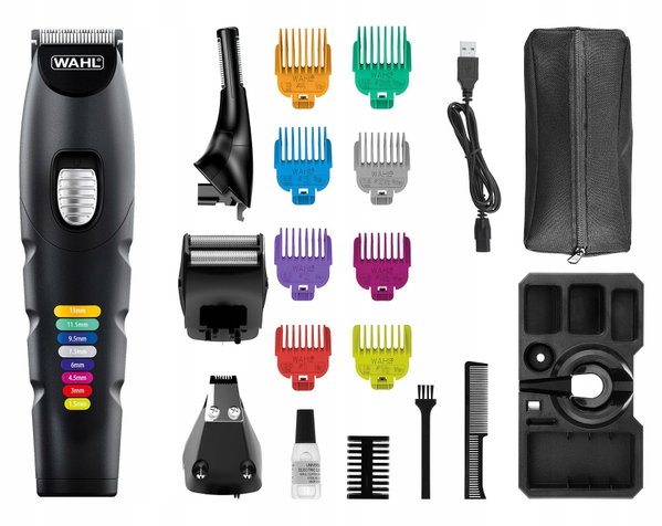 Trymer WAHL Color Trim Advanced Multigroomer Długa Praca i Kolorowe Nasadki