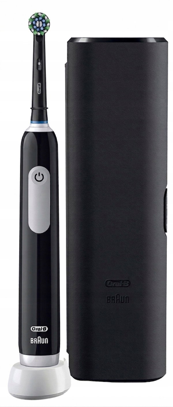 Szczoteczka elektryczna Oral-B Pro 1 Black Czujnik nacisku 3D Action + Etui
