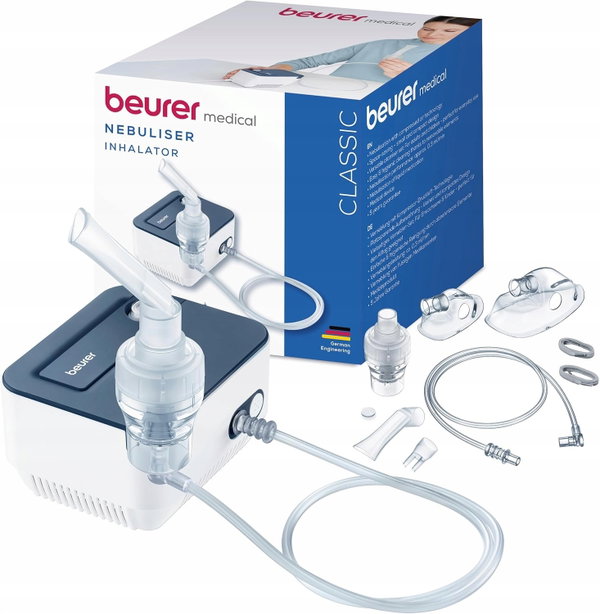 Beurer IH 16 Inhalator Technologia Sprężonego Powietrza Skuteczna Inhalacja