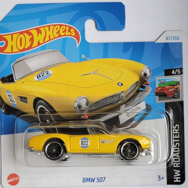 Hot Wheels BMW 507 - Kultowy Model w Odcieniach Żółtego i Złota, Skala 1:64