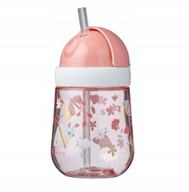 Little Dutch Kubek Bidon ze słomką Mio Flowers Mepal 300 ml