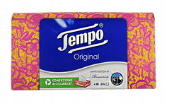 Chusteczki Higieniczne Bezzapachowe Tempo ORIGINAL 4 warst. 80szt. Zestaw 3