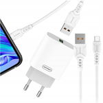 SZYBKA ŁADOWARKA SIECIOWA DO SAMSUNG KOSTKA ZASILACZ QC 18W + KABEL TYP-C