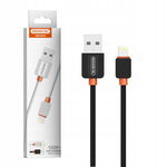 KABEL USB LIGHTNING IPHONE SZYBKIE ŁADOWANIE QUICK CHARGER 1M CZARNY 1M